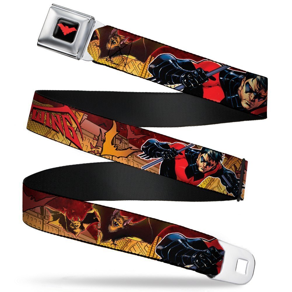 9047 Seatbelt Belt - NIGHTWING Poses/Bats Welcome to Gotham Comic Book